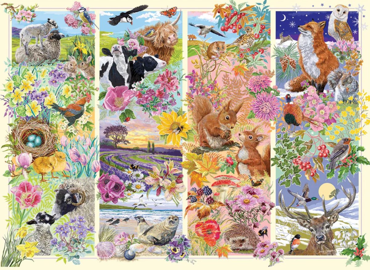 1000 piece puzzles Four Seasons